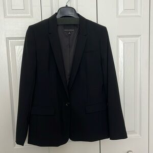 Banana Republic black single button Blazer